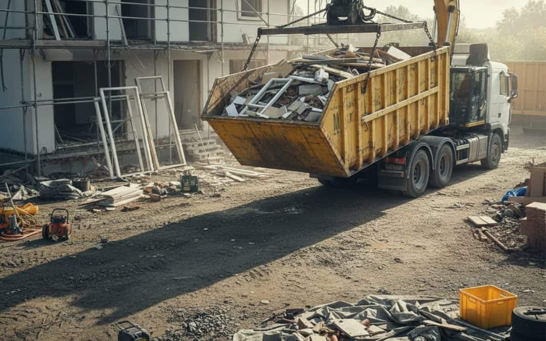 Konténerszállítás egy felújítás közepén – mit látunk a gyakorlatban